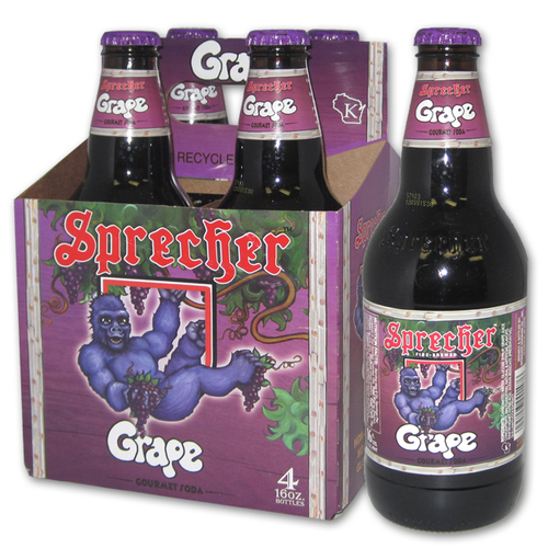 Zoom to enlarge the Sprecher Soda • Grape 4 Pk