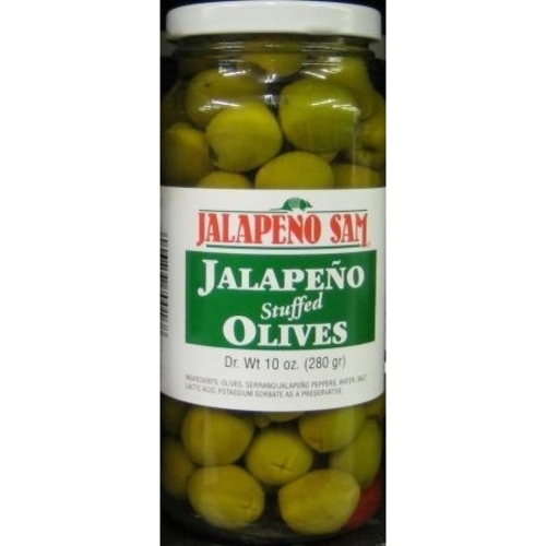 Zoom to enlarge the Jalapeno Sam Olives • Jalapeno Stuffed Manzanilla