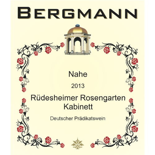 Zoom to enlarge the Bergmann Rudesheimer Rosengarten Kabinett Nahe