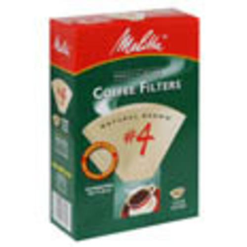 Zoom to enlarge the Melitta #4 Brown Coffee Filter • 100 Ct