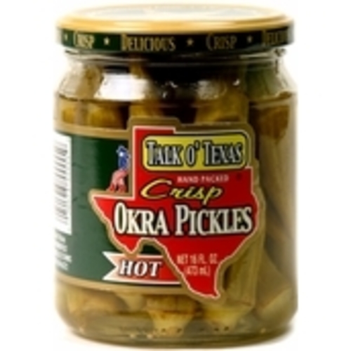 Zoom to enlarge the Talk O’texas Hot Crisp Okra Pickles