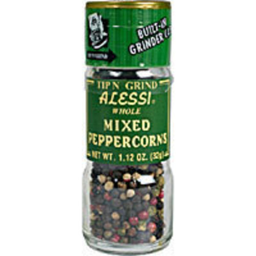 Whole Black Peppercorns Grinder - Alessi Foods