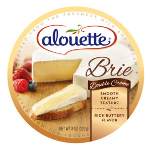 Alouette Double Creme Soft Ripened Brie Cheese Round