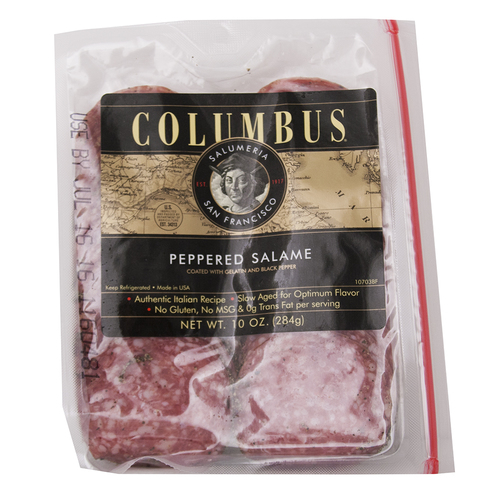 Zoom to enlarge the Columbus Meat • Salame Pepper Pillow Pk