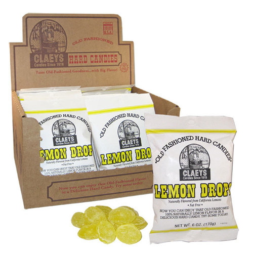 Zoom to enlarge the Claey’s Old Fashion Natural Lemon Hard Candy In Bag