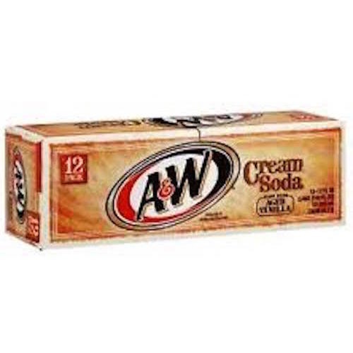 Zoom to enlarge the A & W Cream Soda • 12 oz 12 Pack