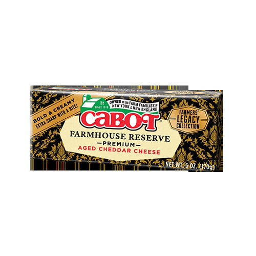 Zoom to enlarge the Cabot Farmhouse Reserve Aged White Cheddar