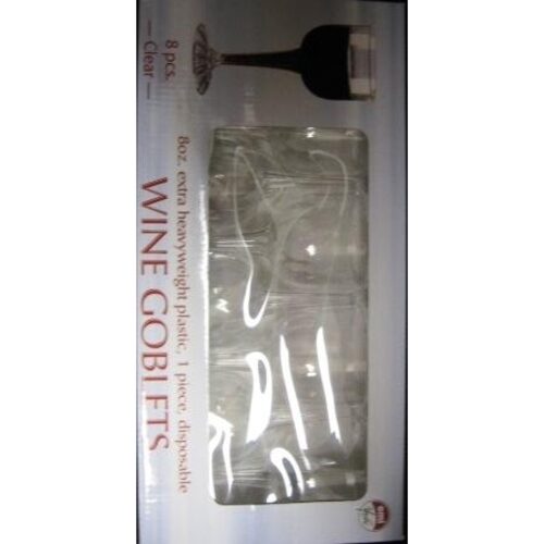 Zoom to enlarge the Emi Yoshi Plastic Wine Goblet • 8 oz 8 Pack