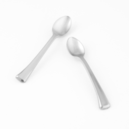 Zoom to enlarge the Emi Yoshi Glimmerware Silver Mini Spoons 4 Inch