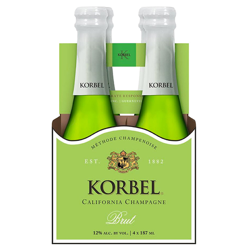 Zoom to enlarge the Korbel Brut Sparkling 4pk Crown Cap