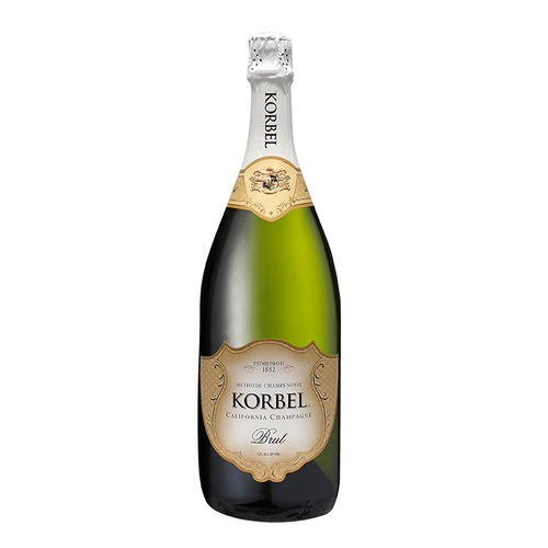 Korbel Brut California Champagne Methode Champenoise Rare White Blend