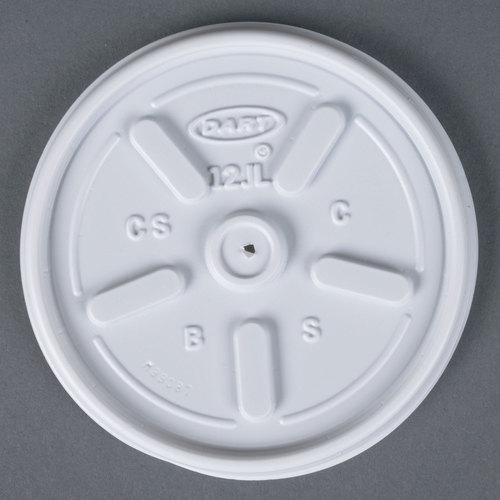 Zoom to enlarge the Dart Plastic Vented Lid For 12oz Cup (12jl) 100ct