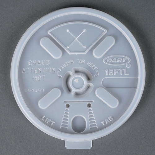 Zoom to enlarge the Dart Lift-n-lock Lid For 16oz Cup (16ftls) 100ct