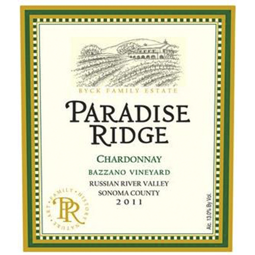 Zoom to enlarge the Paradise Ridge Chardonnay Bazzano