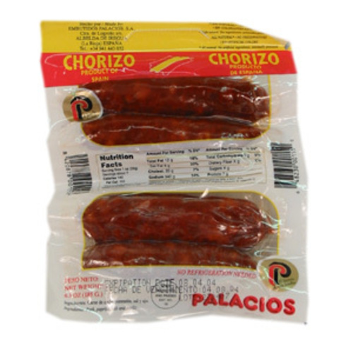 Zoom to enlarge the Meat • Palacios Chorizo Oreado