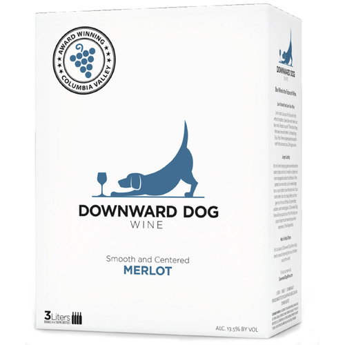 Zoom to enlarge the Downward Dog Merlot Box Washington State