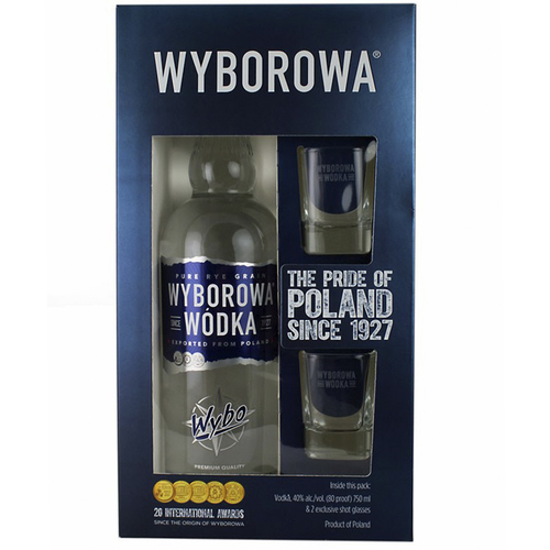 6 verres à vodka wyborowa 