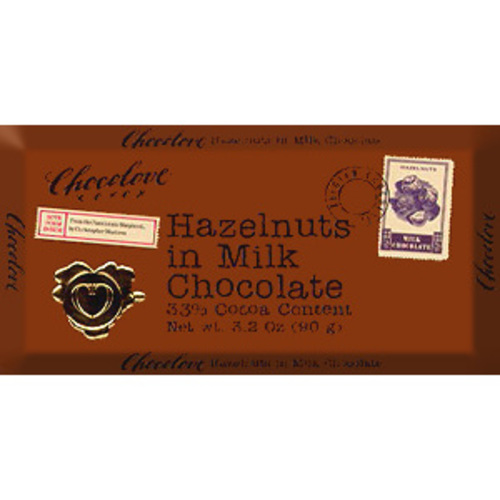 Zoom to enlarge the Chocolove Bar • Milk with  Hazelnuts 33%