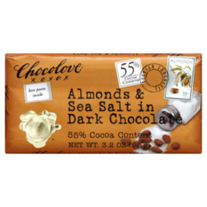 Chocolove Almonds & Sea Salt Dark Chocolate Candy Bar