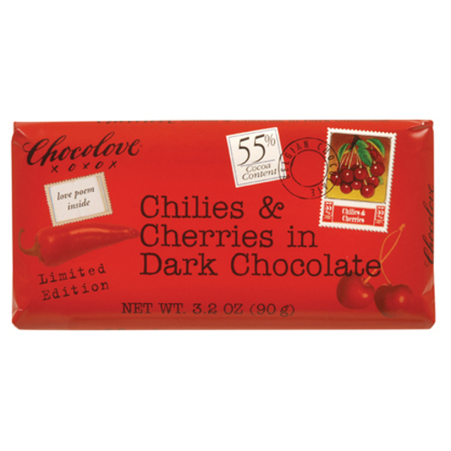 Zoom to enlarge the Chocolove Bar • Chili Cherry 55%