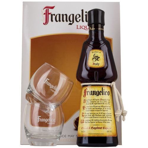 Zoom to enlarge the Frangelico Hazelnut Liquor with Glasses