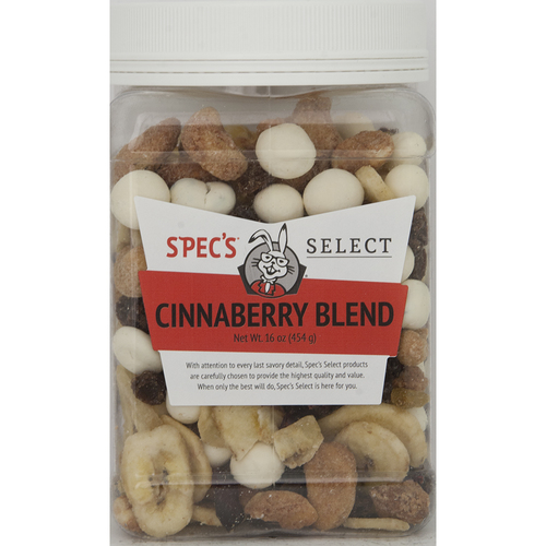 Zoom to enlarge the Spec’s Select Snacks • Cinnaberry