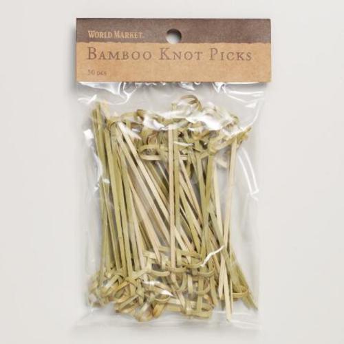 Zoom to enlarge the Bamboo Knotted Pick 3.5″ 100ct