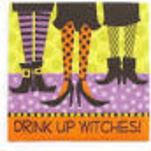 Zoom to enlarge the Design Design Holiday Napkins • Drink Up Witches