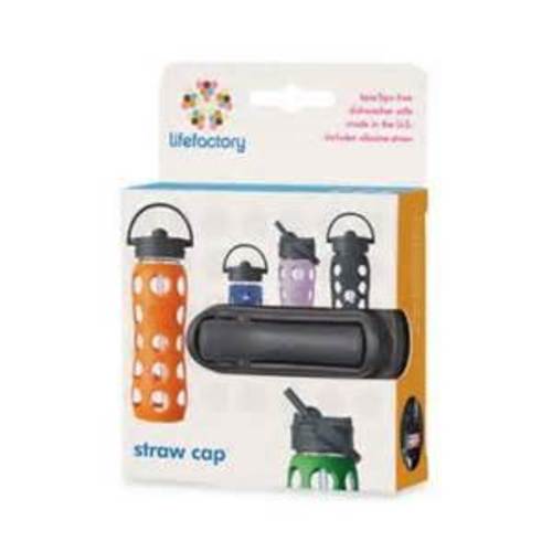 Zoom to enlarge the Lifefactory Glass Bottle with Straw &bull; Purple 22 oz