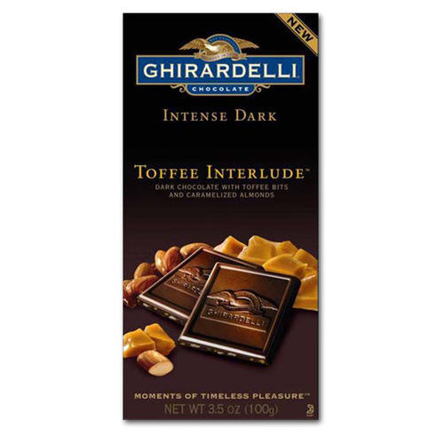 Zoom to enlarge the Ghirardelli Chocolate Bar • Intense Dark Toffee Almo