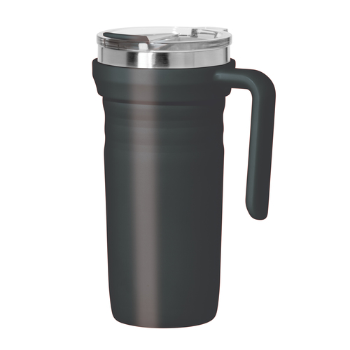 Zoom to enlarge the Oggi • Ripple Travel Mug Black with Lid Dbl Wall Vacuum