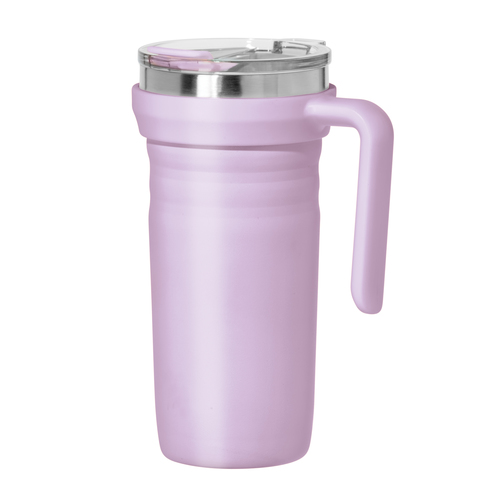 Zoom to enlarge the Oggi • Ripple Travel Mug Lavendar with Lid Dbl Wall