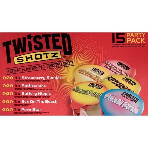 Zoom to enlarge the Twisted Shotz • Party Pack 15pk-25ml