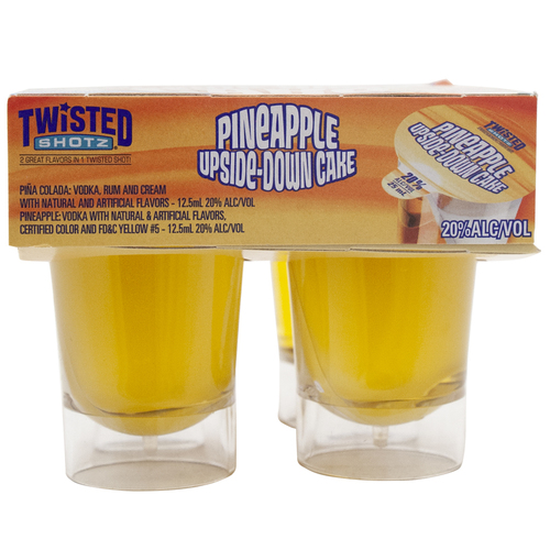 Zoom to enlarge the Twisted Shotz • Pineapple Upside Down Cake 4pk-25ml