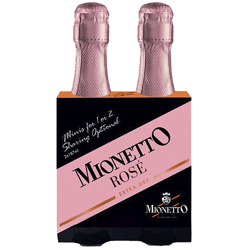 Zoom to enlarge the Mionetto Prestige Gran Rose Extra Dry Italian Sparkling 2pk