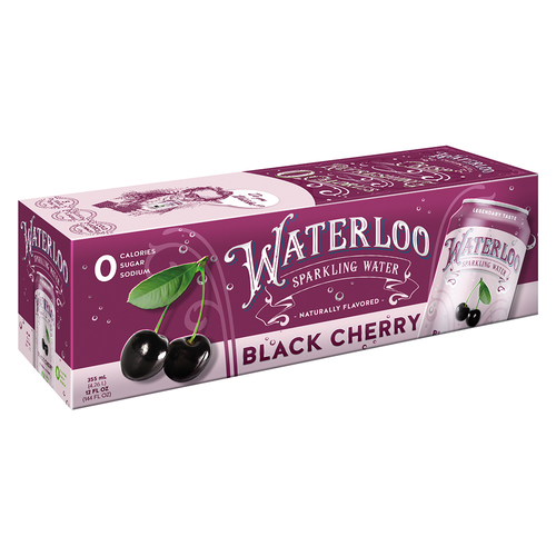 Zoom to enlarge the Waterloo Black Cherry Sparkling Water