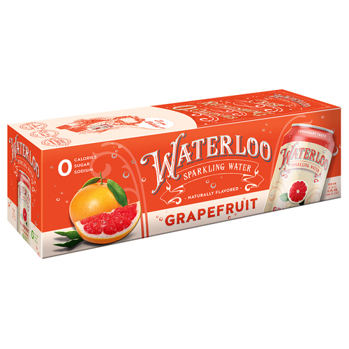 Zoom to enlarge the Waterloo Sparkling Water • Grapefruit 12 Pack 12oz