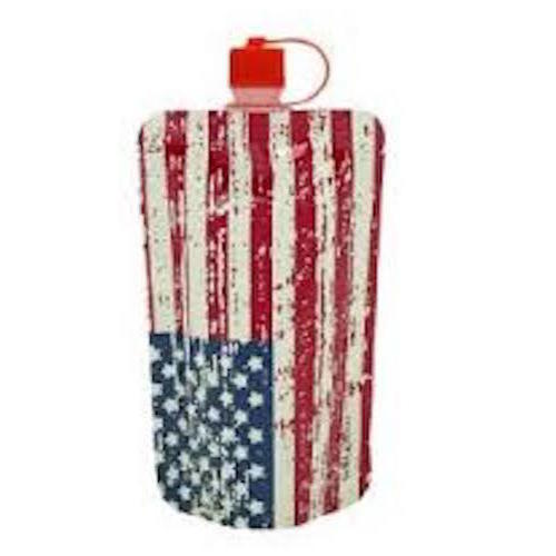 Zoom to enlarge the Shark Skinzz Flask Disposable Us Flag