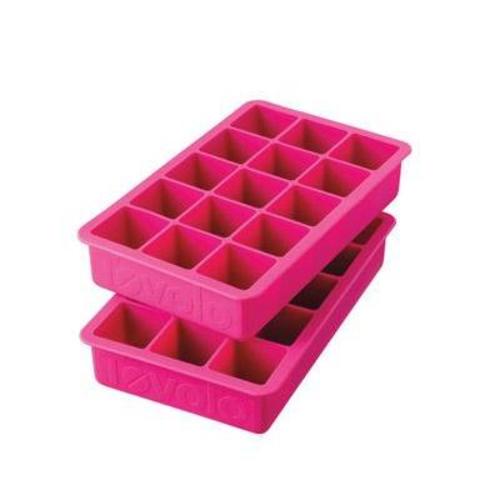 Zoom to enlarge the Tovolo • Perfect Cube Ice Tray • Fuchsia 2 Pk