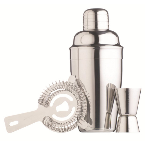 Zoom to enlarge the Silver One Ss Cocktail Shaker Set • 3 Pc