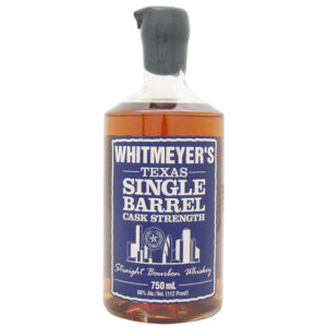 Whitmeyer's Texas Single Barrel Cask Strength Straight Bourbon Whiskey