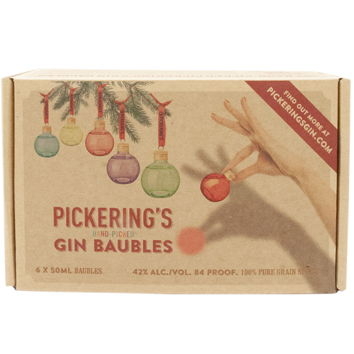 Zoom to enlarge the Pickering’s Gin • Christmas Baubles 6pk-50ml