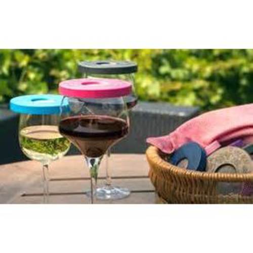 Zoom to enlarge the Wine Tapa Wine Glass Cover • Merlot Color