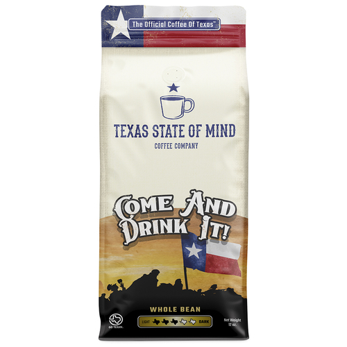 Zoom to enlarge the Tx State Of Mind Coffee • Come & Drink It Bean Med Roast