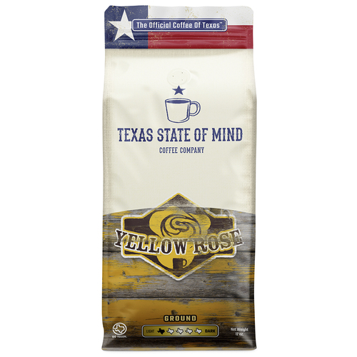Zoom to enlarge the Tx State Of Mind Coffee • Yellow Rose Ground Light