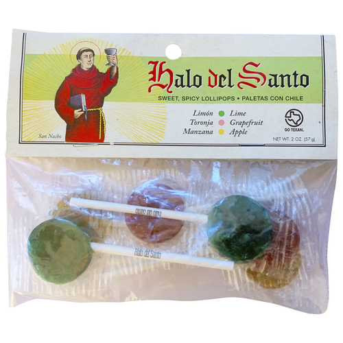 Zoom to enlarge the Halo Del Santo Lime Grapefruit Apple Lollipop Candy