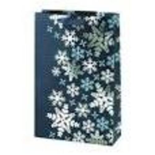 Zoom to enlarge the Bottle Bag Holiday True • Blue Snowflake