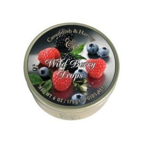Zoom to enlarge the Cavendish Fruit Drops Tin • Wild Berry