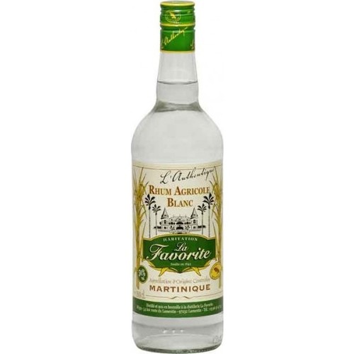 La Favorite Rhum Agricole Blanc 1L 100prf