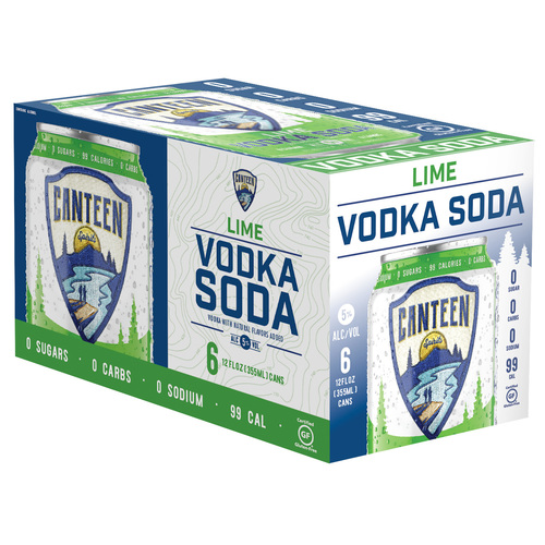 Zoom to enlarge the Canteen Cocktials • Lime Vodka 6pk-12oz